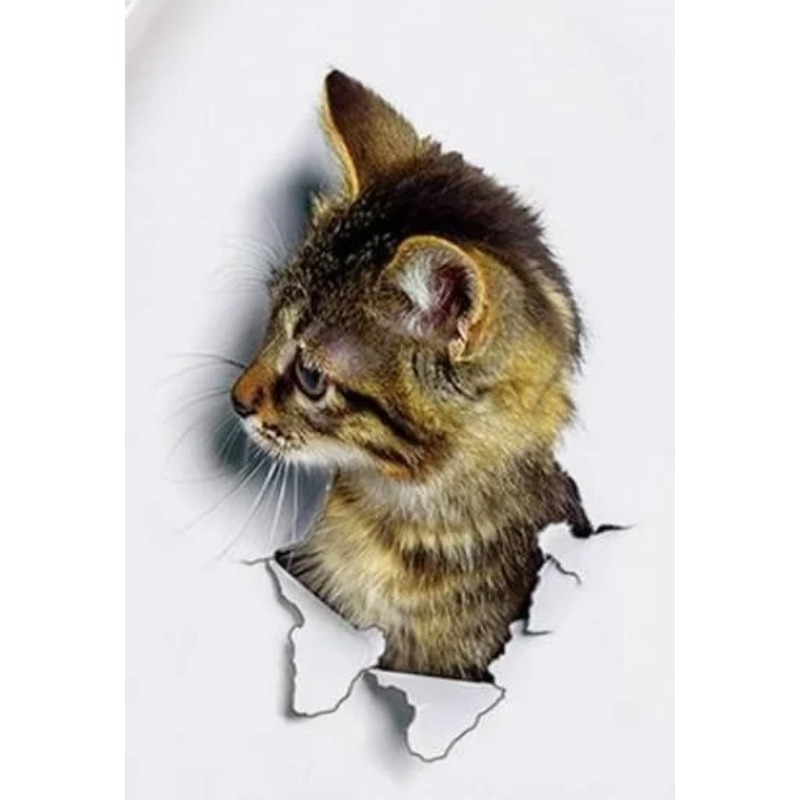 3pcs 3D Cute Cat Self-adhesive - огляд і ціна Pvc Panel Background