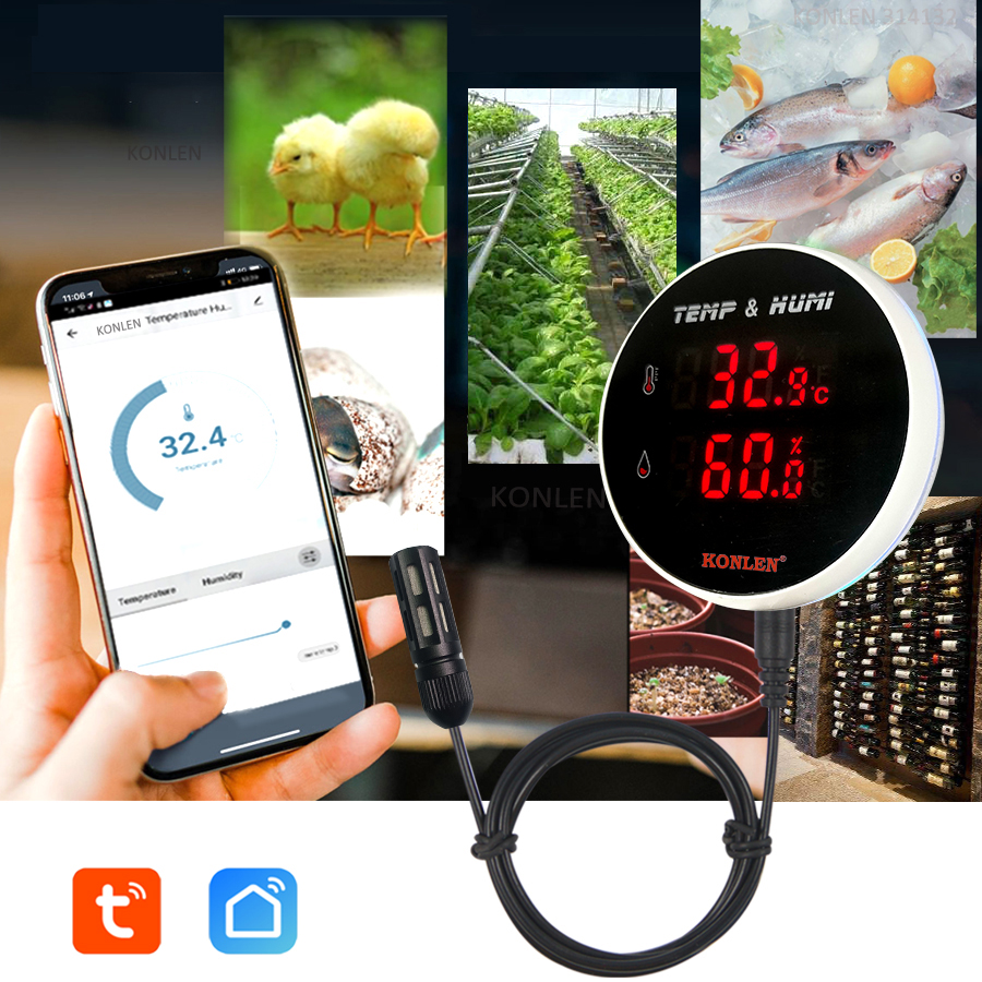 Tuya WIFI Temperature Humidity - огляд і ціна Digital Hygrometer Probe