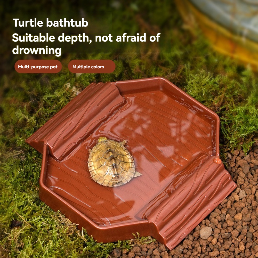 Yellow edge turtle bath basin  - огляд і ціна Water Dish Reptile