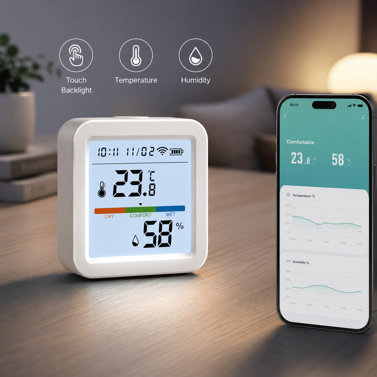 Tuya WiFi Temperature Humidity - огляд і ціна Digital Hygrometer Probe