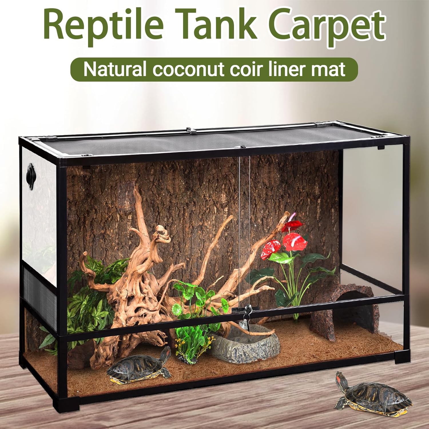 3 Rolls Reptile Carpet, 24x48i - огляд і ціна Substrate Coconut Fiber
