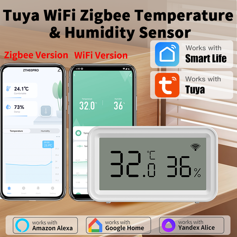 Tuya Zigbee WiFi Thermometer H - огляд і ціна Digital Hygrometer Probe