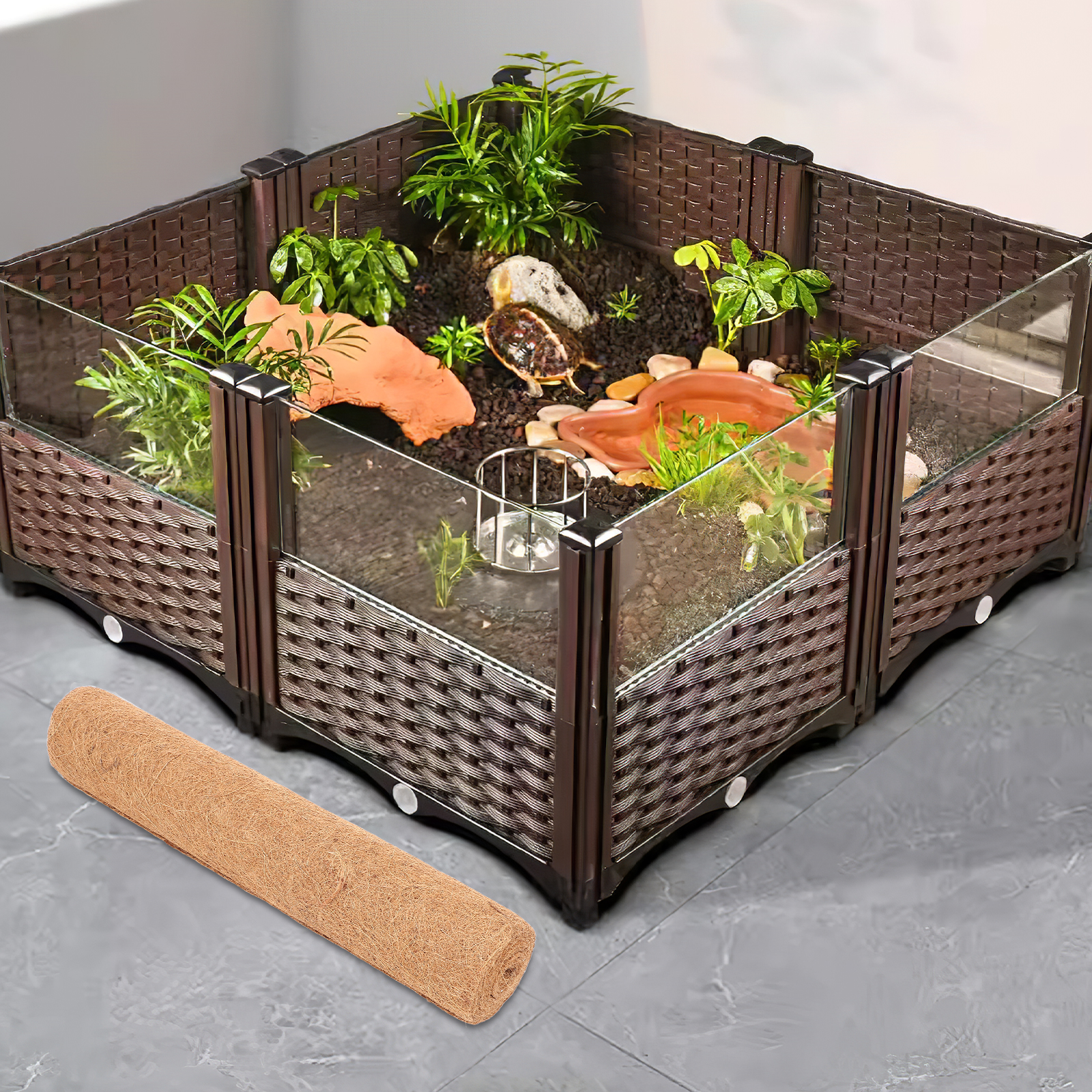 Coconut Fiber Mat 0 5x2m Repti - огляд і ціна Substrate Coconut Fiber