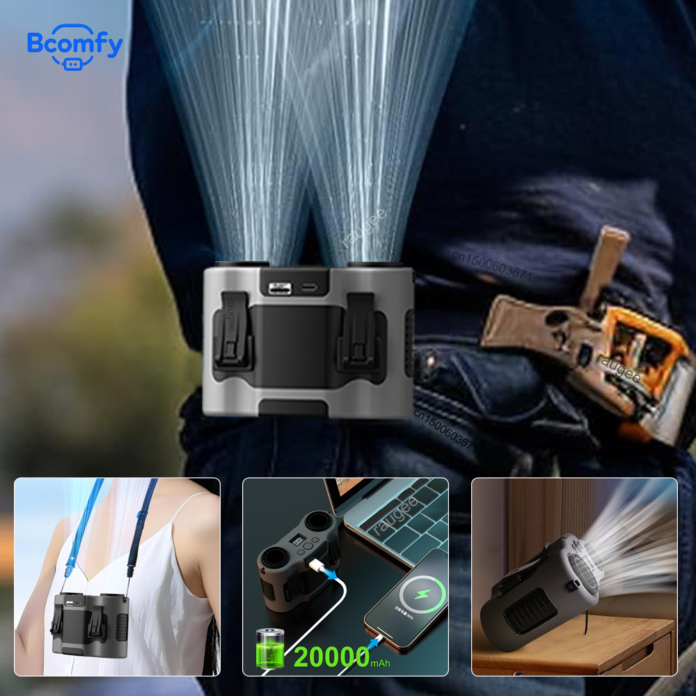 20000mAh Waist Fan Portable Ou - огляд і ціна Timer Dual Outlet