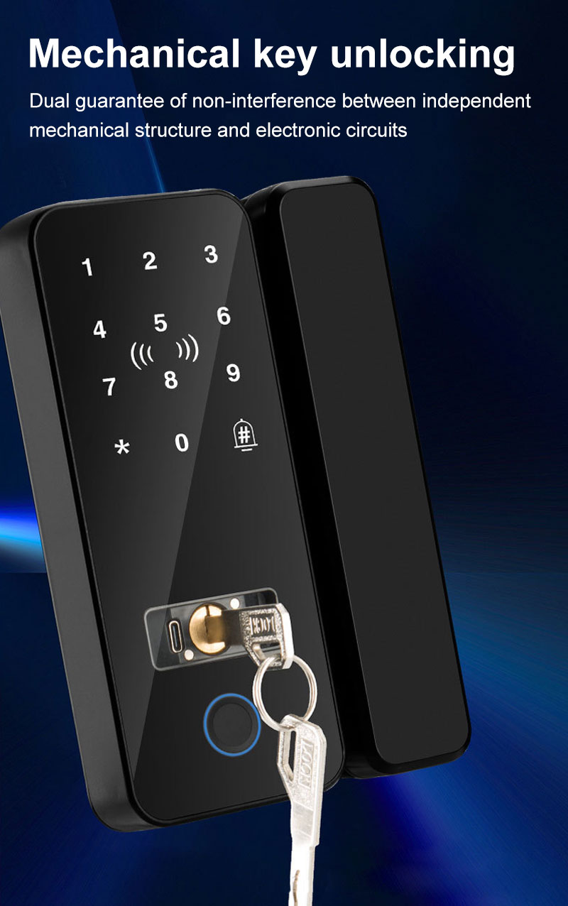 Bluetooth Electronic Glass LOC - огляд і ціна Glass Door Hinge