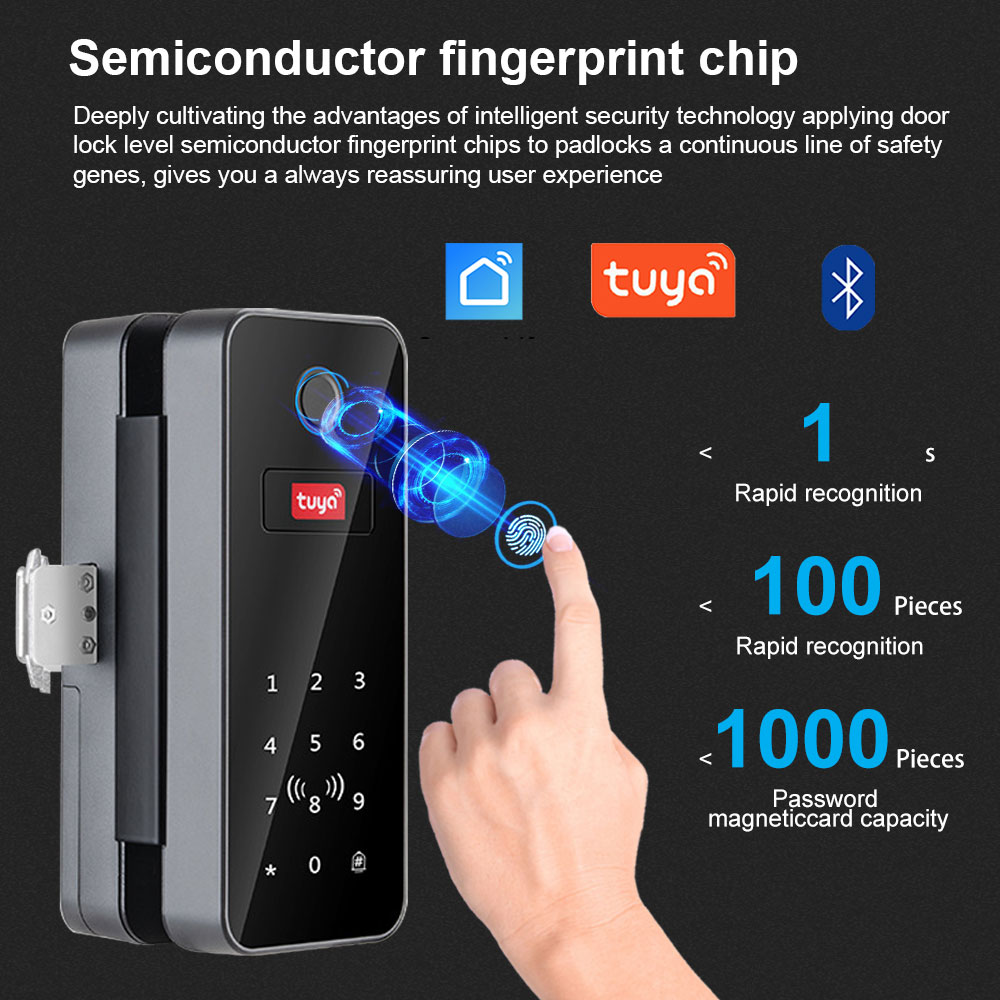 Bluetooth Electronic Glass LOC - огляд і ціна Glass Door Hinge