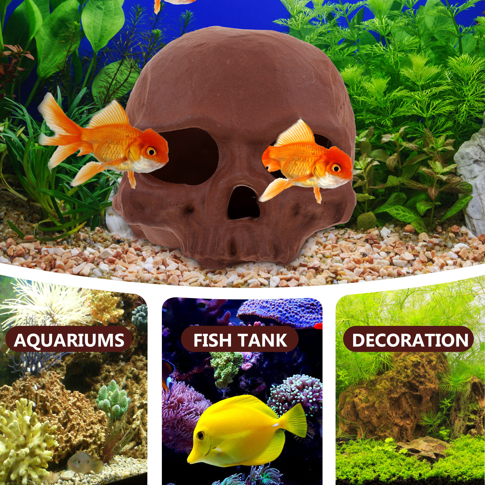 Ceramic Fish Tank Decoration S - огляд і ціна Hide Cave Ceramic