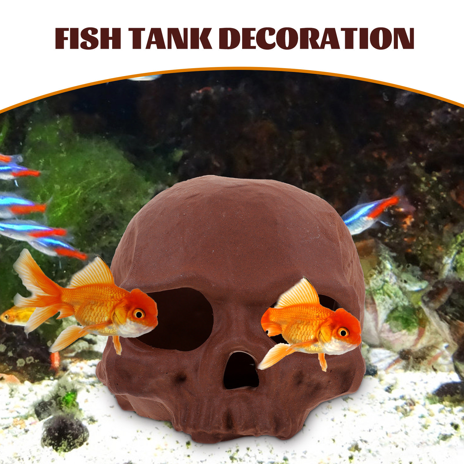 Ceramic Fish Tank Decoration S - огляд і ціна Hide Cave Ceramic