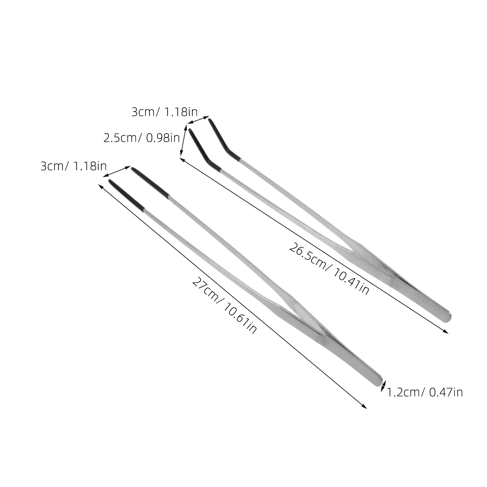 2Pcs Stainless Steel Feeding T - огляд і ціна Feeding Tong Stainless