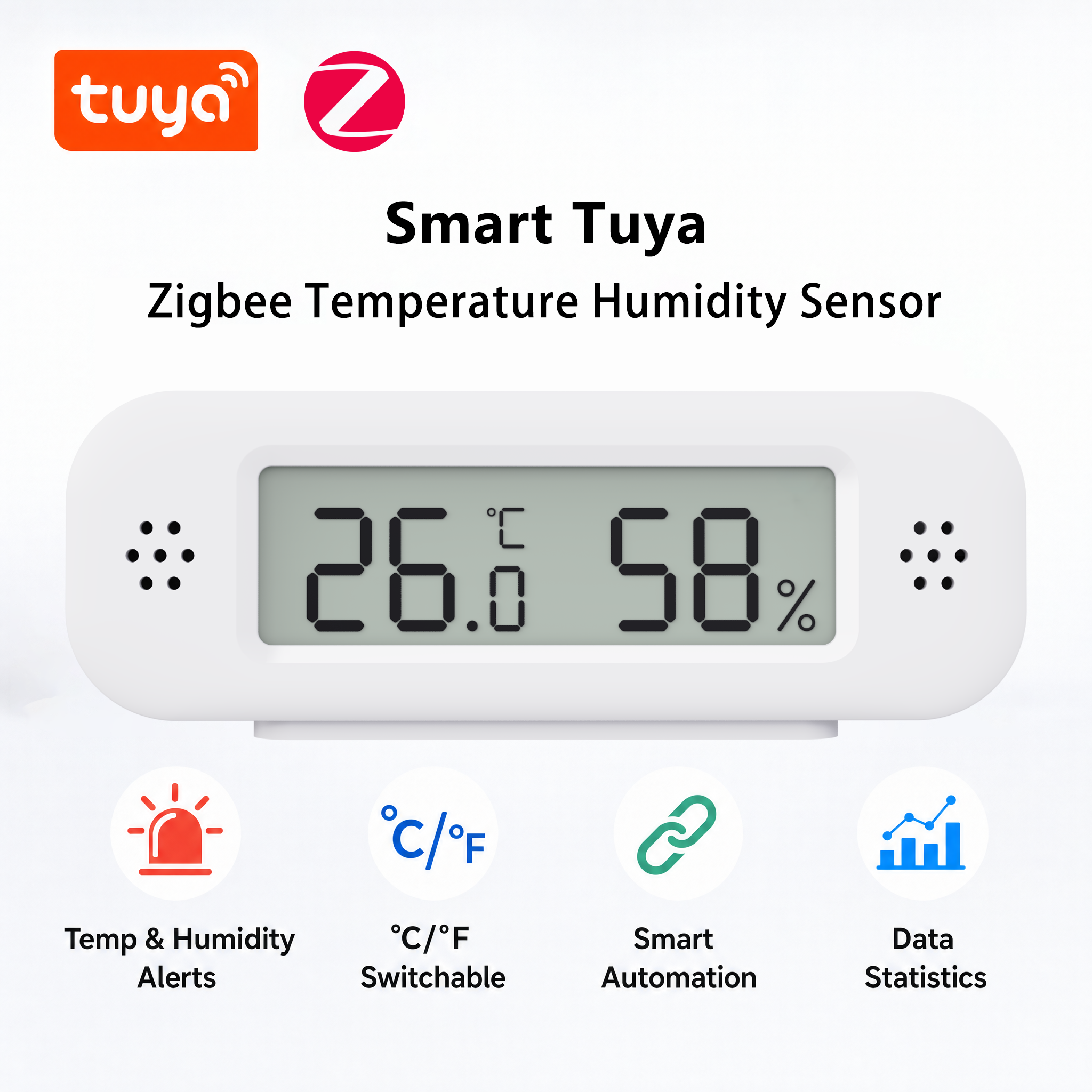 Tuya Zigbee 3.0 Mini Temperatu - огляд і ціна Digital Hygrometer Probe