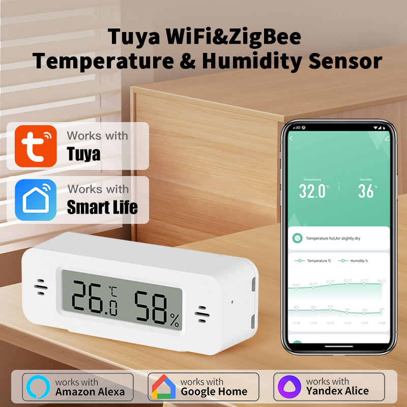 Tuya WiFi/Zigbee Temperature H - огляд і ціна Digital Hygrometer Probe