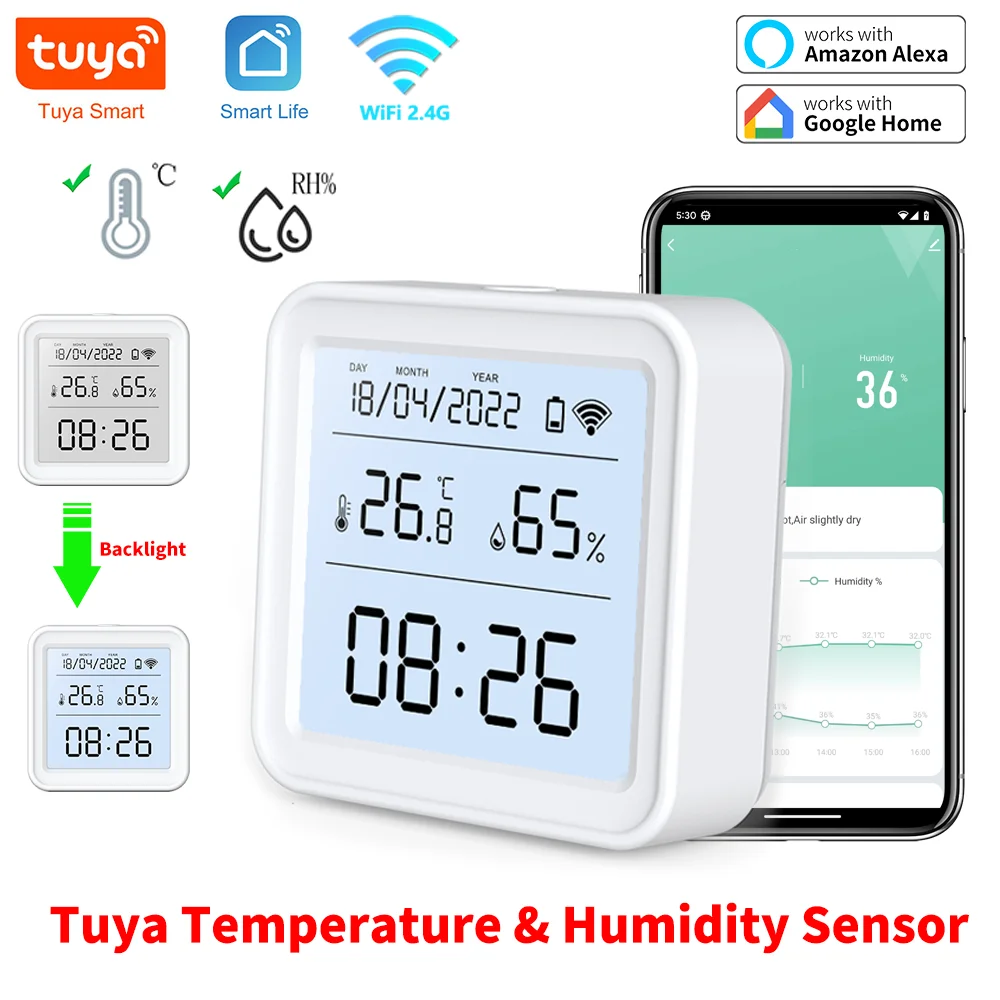 Tuya New WiFi Temperature Humi - огляд і ціна Digital Hygrometer Probe