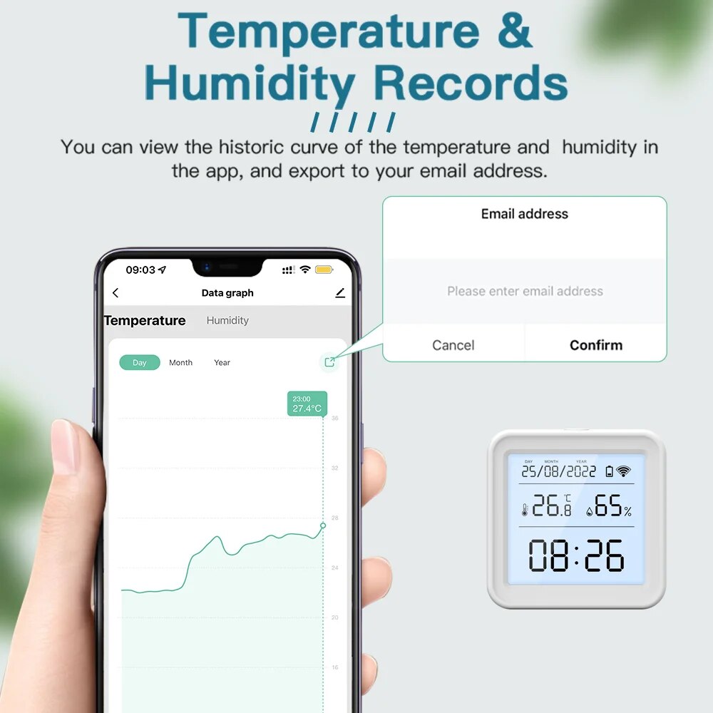 Tuya New WiFi Temperature Humi - огляд і ціна Digital Hygrometer Probe