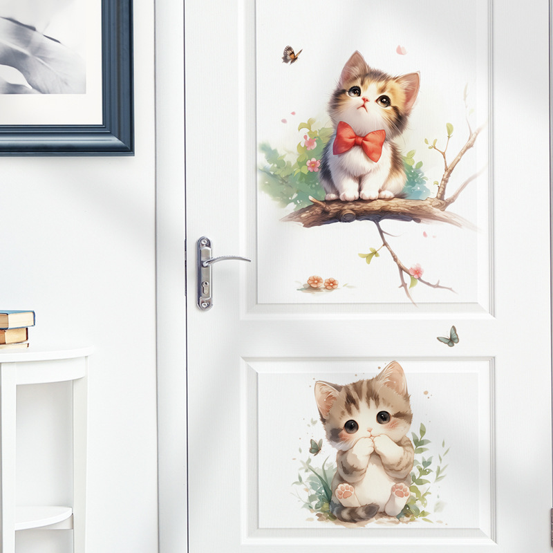 Kawaii Pastel Cat & Butterfly  - огляд і ціна Pvc Panel Background