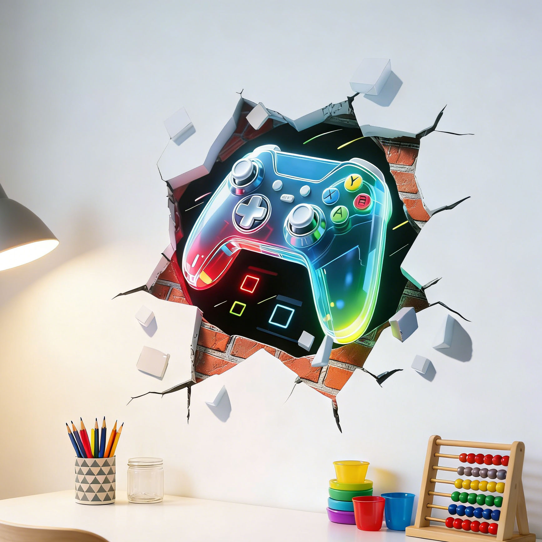 Game Controller Decal for Boys - огляд і ціна Pvc Panel Background