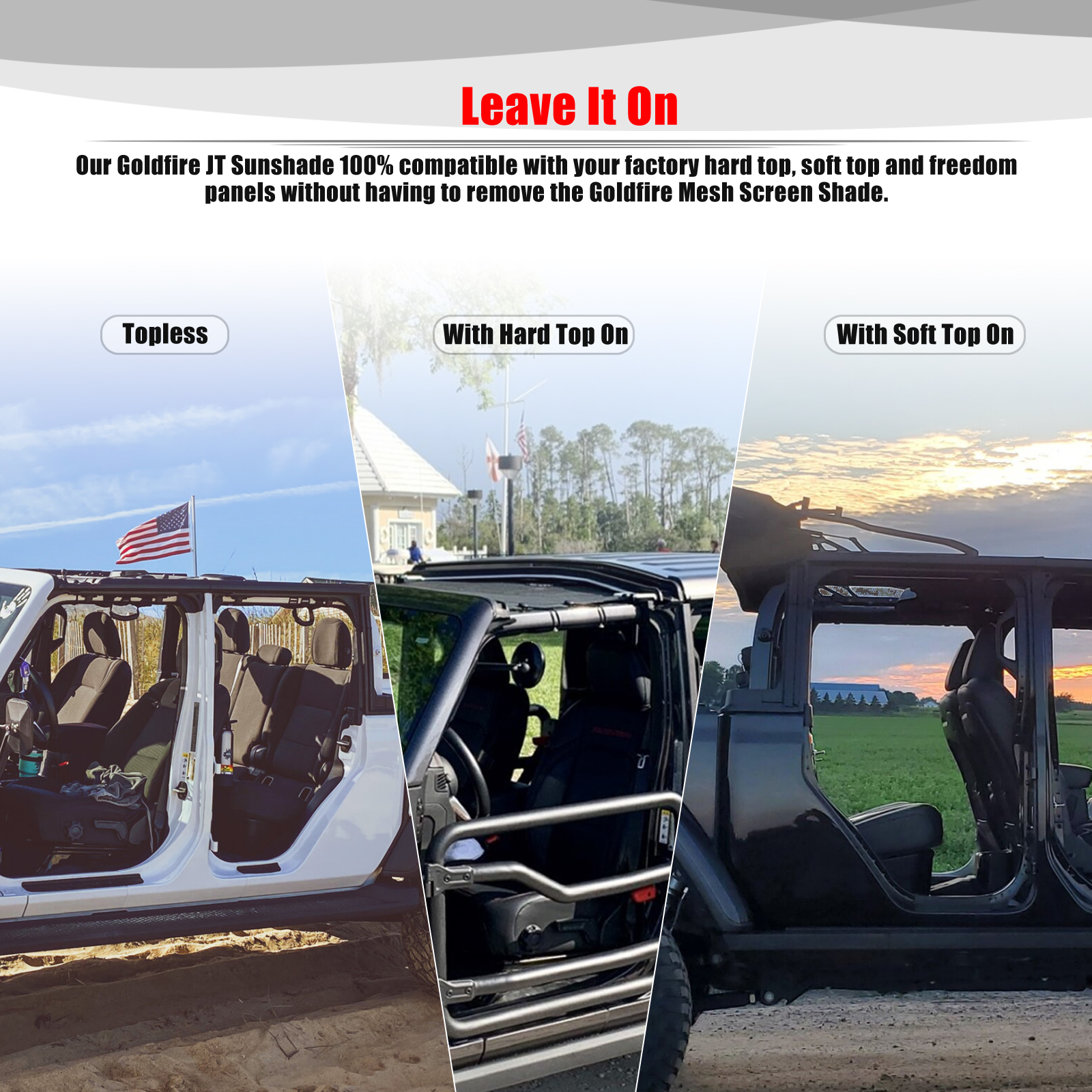 For Jeep Gladiator JT 4 Door A - огляд і ціна Screen Top Mesh