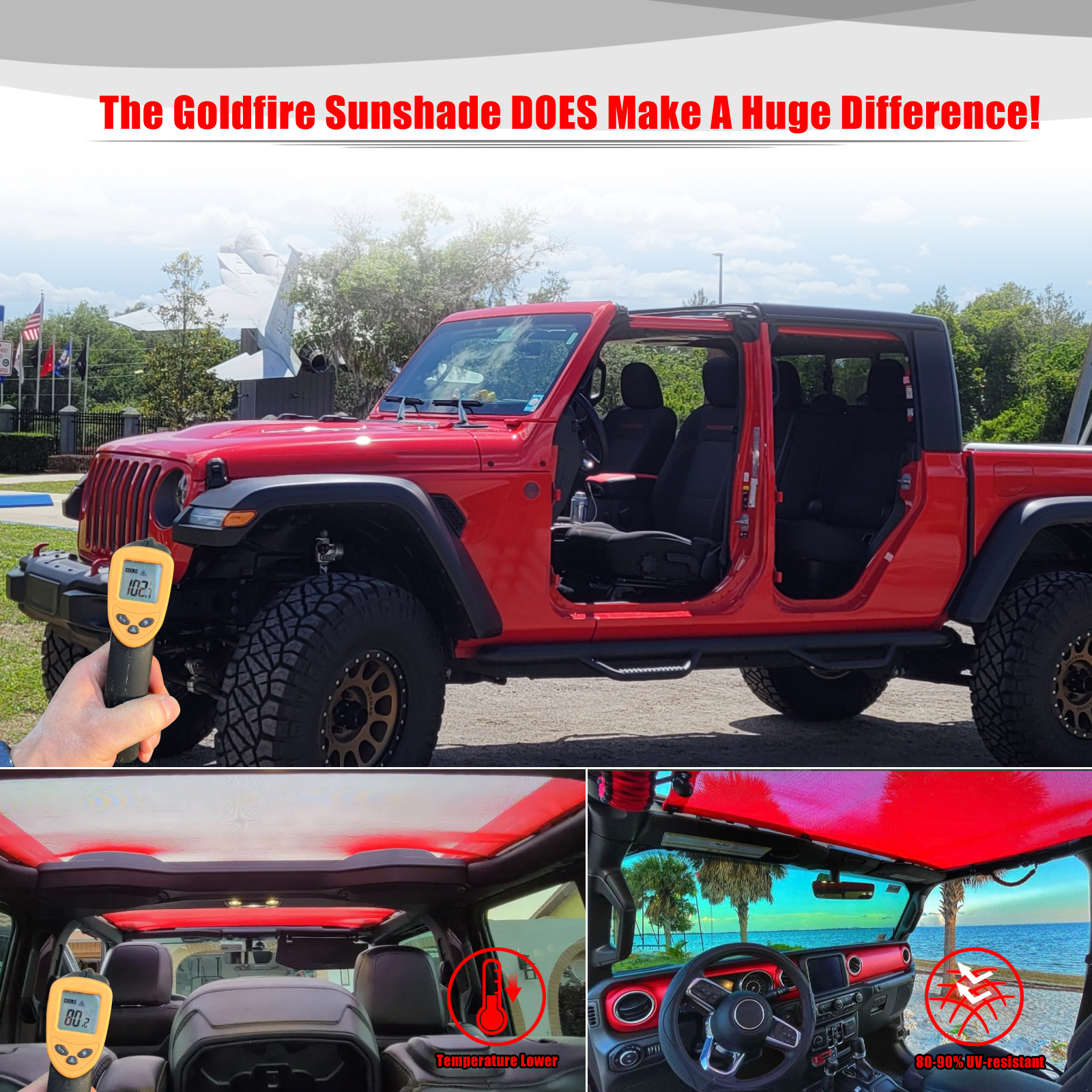 For Jeep Gladiator JT 4 Door A - огляд і ціна Screen Top Mesh