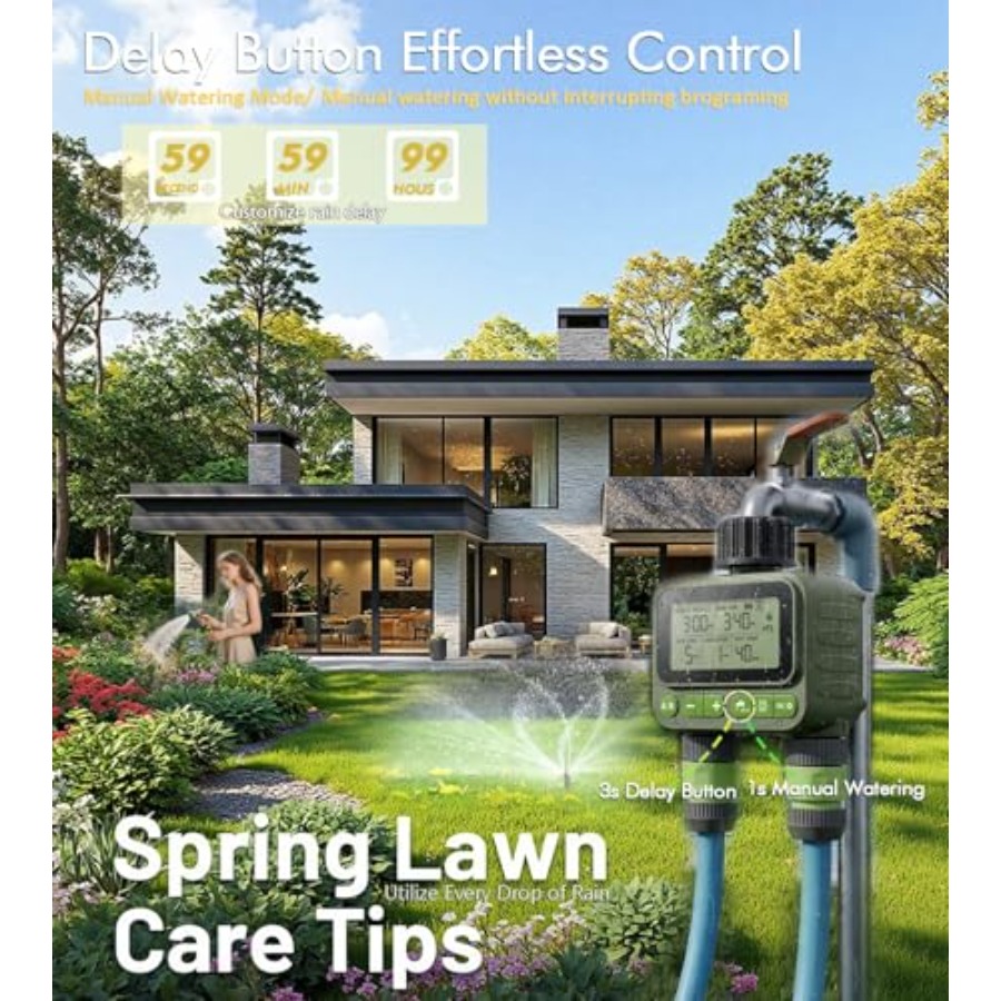 Smart Sprinkler Timer for Lawn - огляд і ціна Timer Dual Outlet