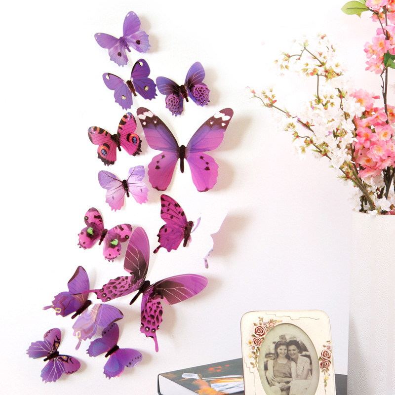 12Pcs 3D Butterfly Wall Sticke - огляд і ціна Pvc Panel Background