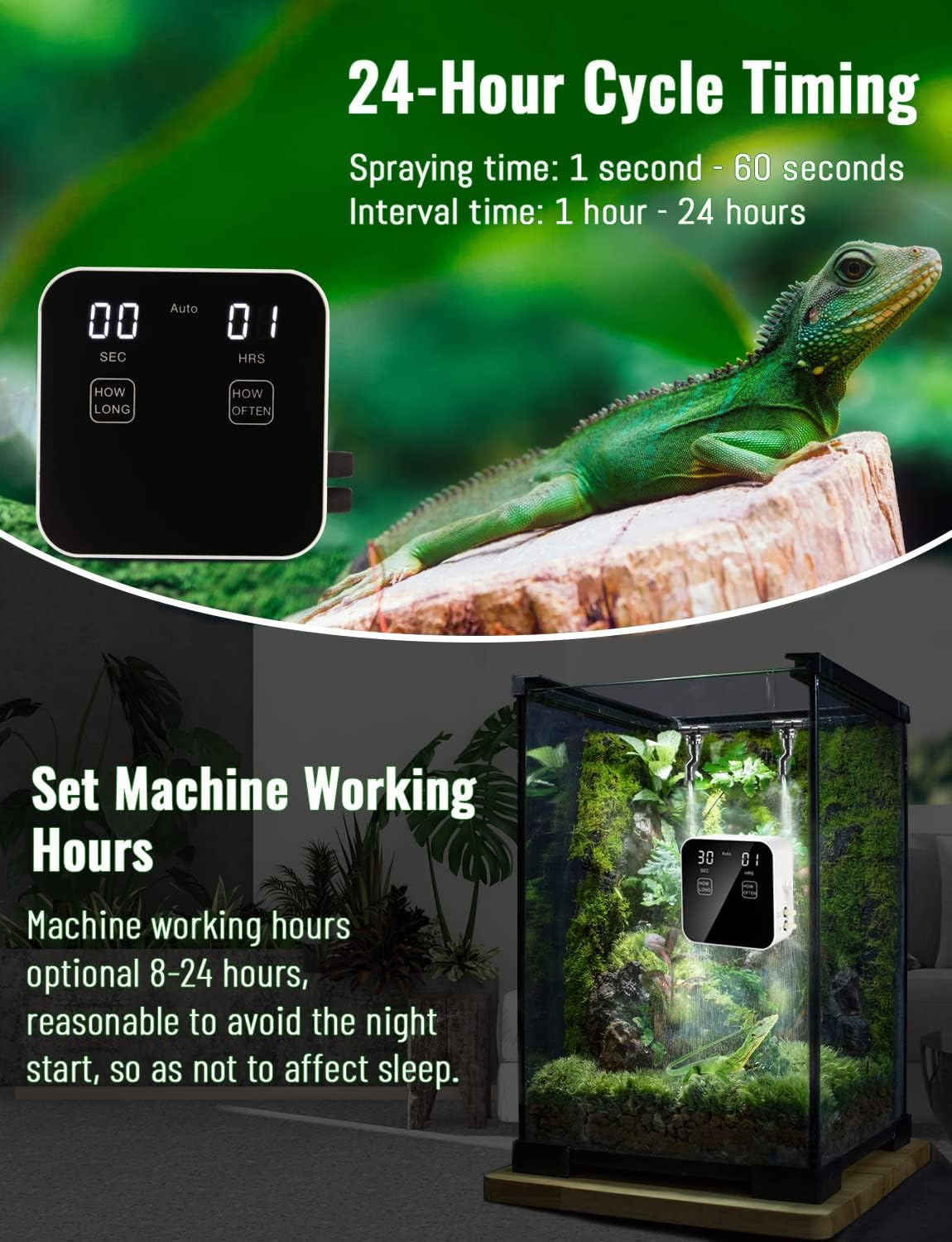 Automatic Rainforest Timing Sp - огляд і ціна Misting Nozzle Reptile