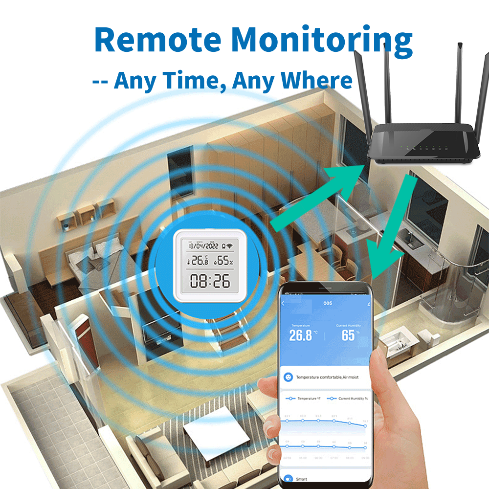 Tuya WIFI Temperature Humidity - огляд і ціна Digital Hygrometer Probe