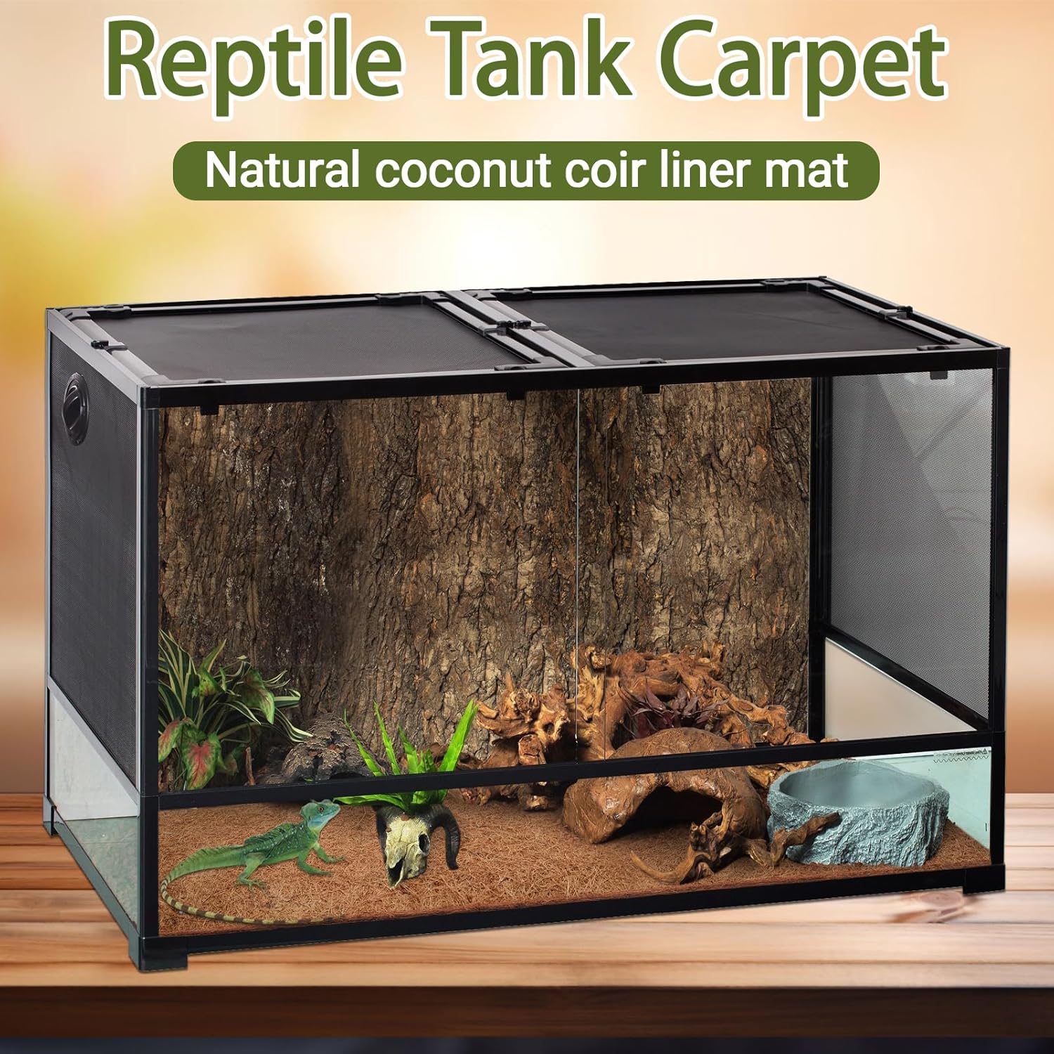10 Pcs Reptile Carpet, 12x12 i - огляд і ціна Substrate Coconut Fiber