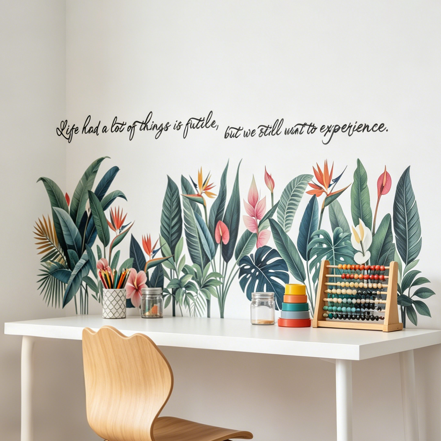 Tropical background wall stick - огляд і ціна Pvc Panel Background