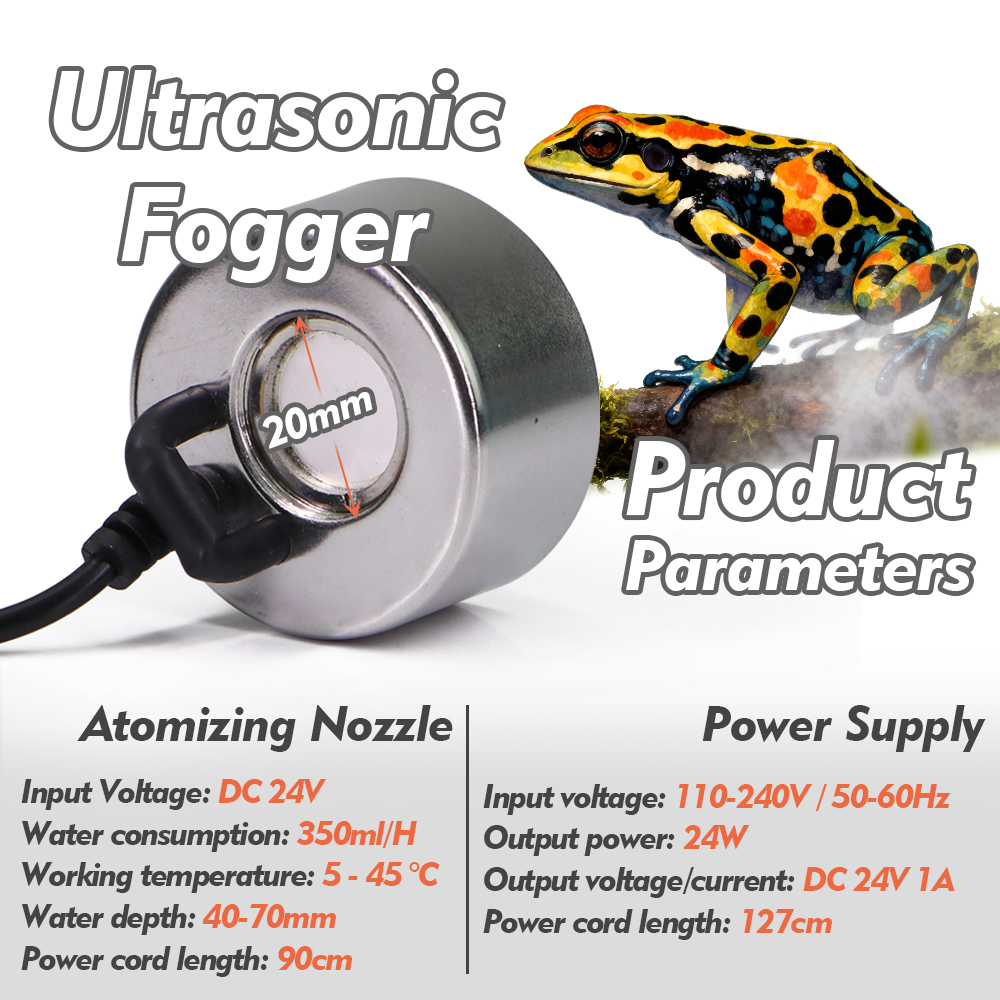110-240V Ultrasonic Fogger w/  - огляд і ціна Terrarium Fogger Ultrasonic