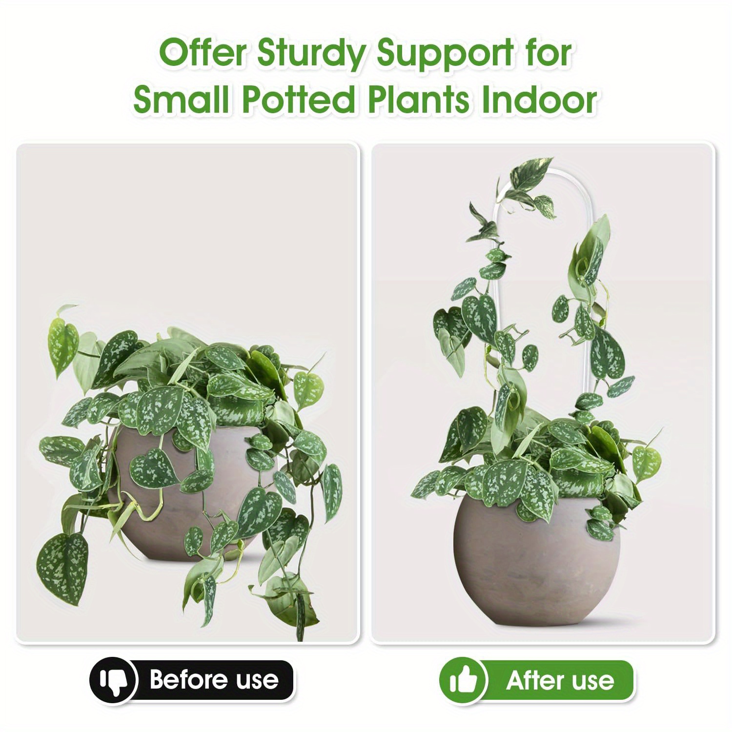 3pc u-shaped acrylic plant cli - огляд і ціна Vine Climbing Plastic