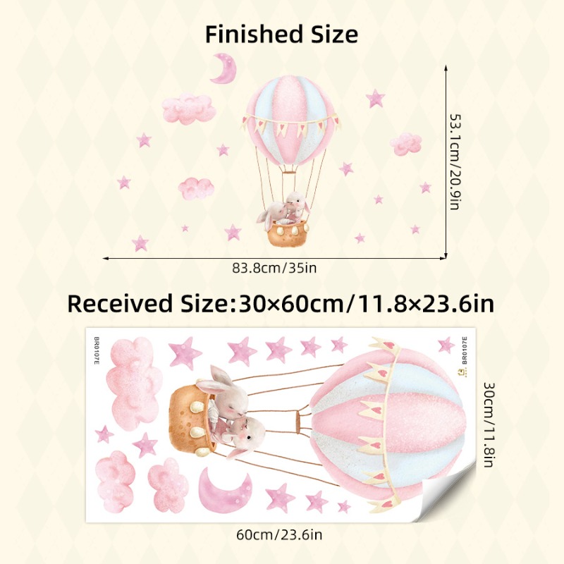 Cartoon Cloud Balloon Animal 3 - огляд і ціна Pvc Panel Background