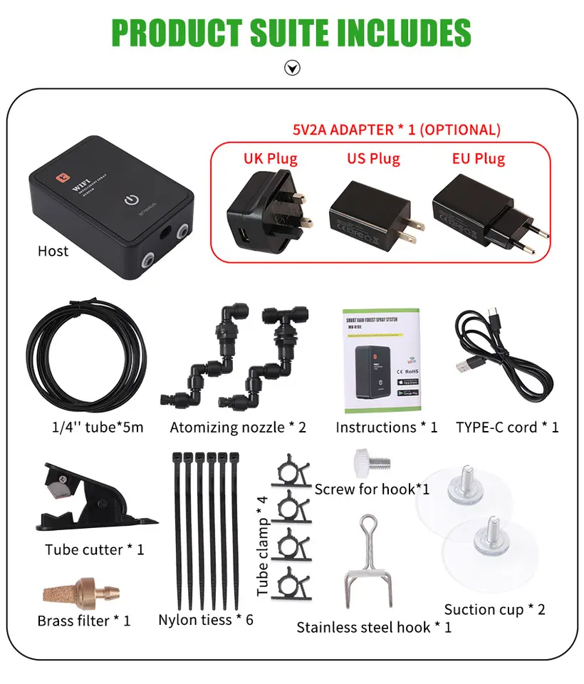 Smart WiFi Reptile Misting Sys - огляд і ціна Misting Nozzle Reptile