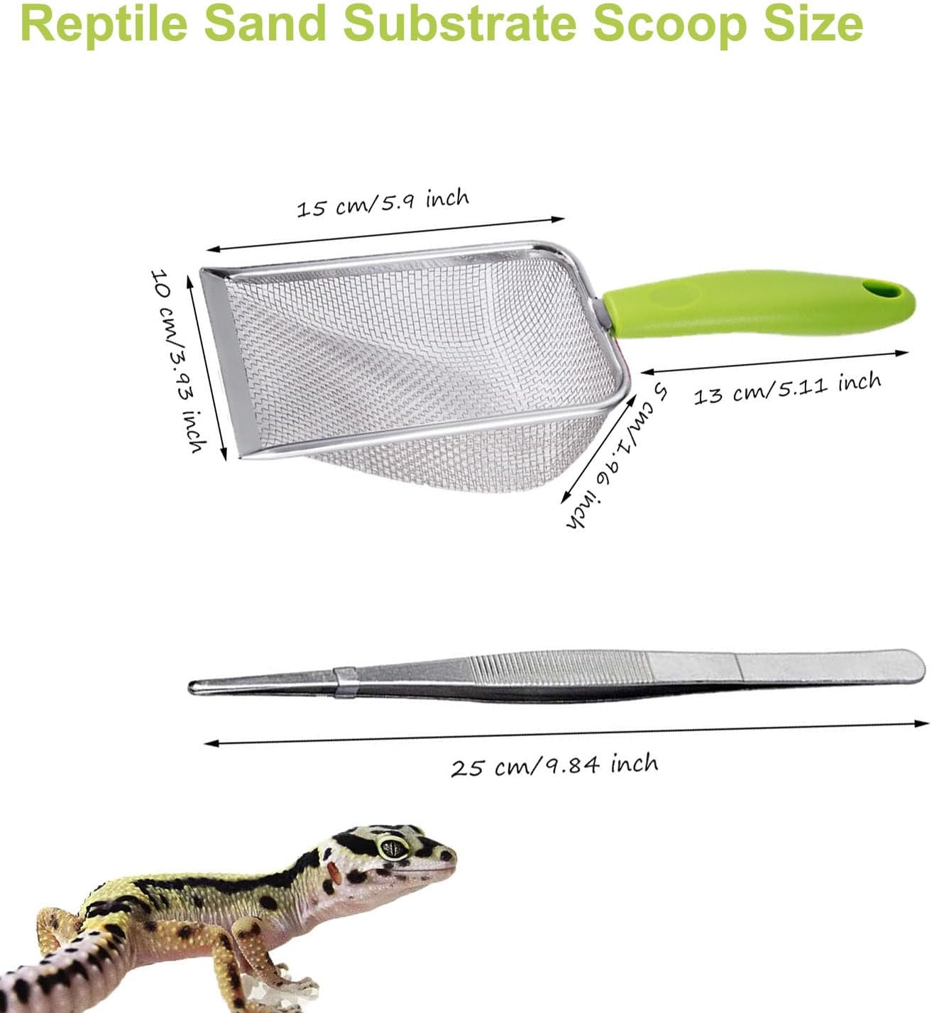 Reptile Sand Scoop Set - Fine  - огляд і ціна Feeding Tong Stainless