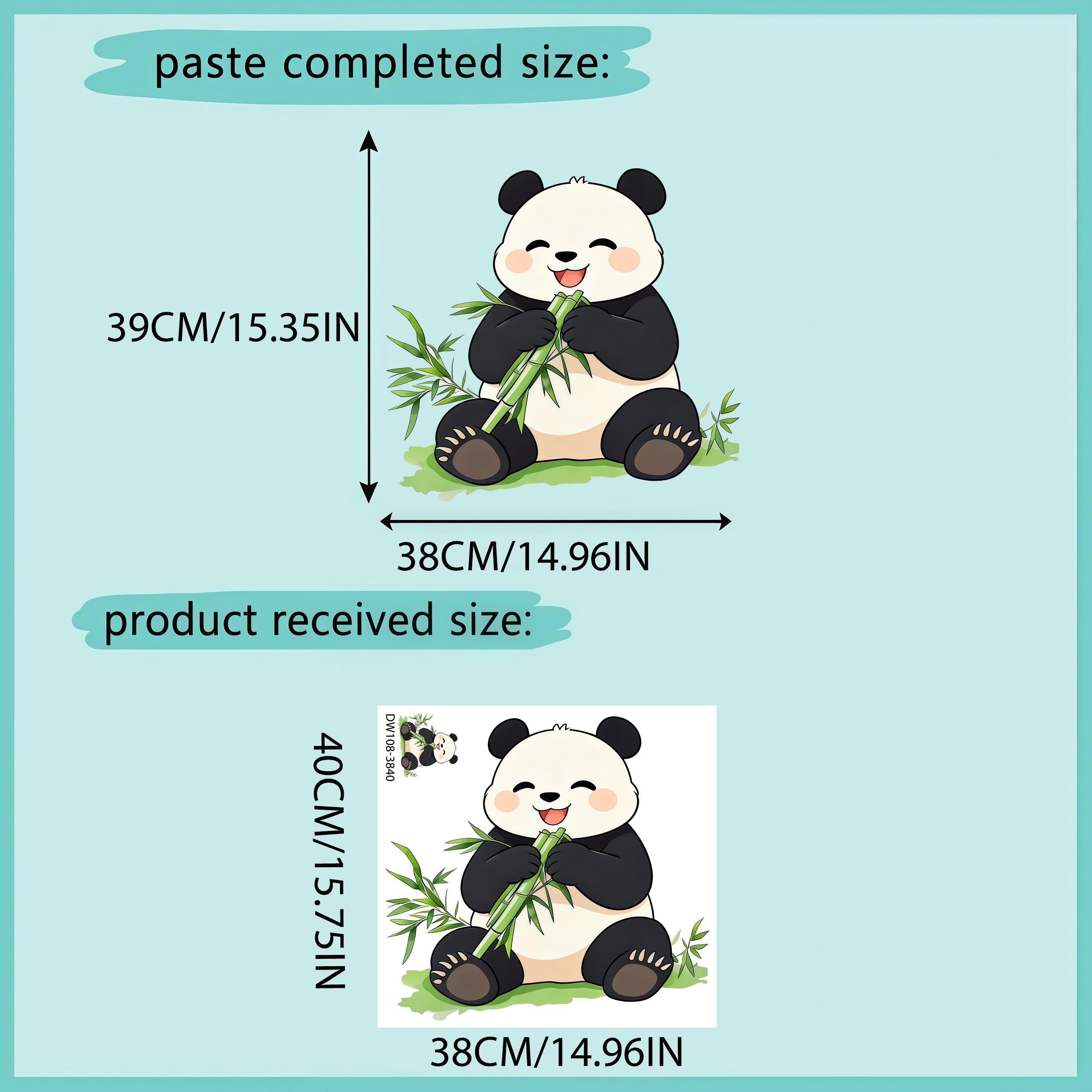 Bamboo And Panda Wall Decals S - огляд і ціна Pvc Panel Background