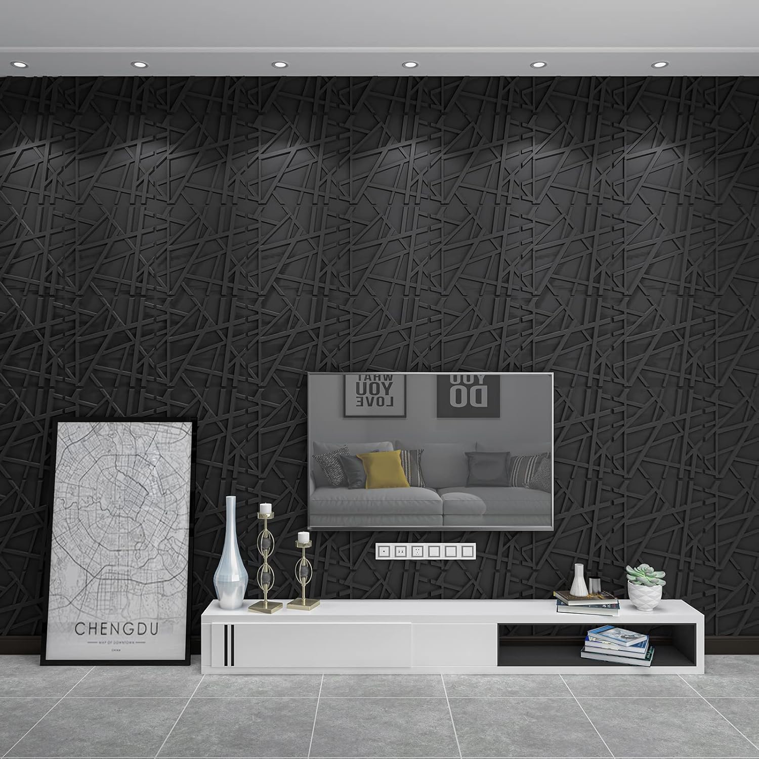 19.7x19.7in PVC Wall Panel Str - огляд і ціна Pvc Panel Background