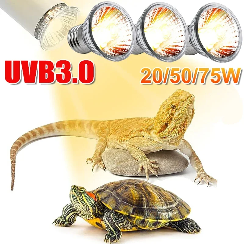 25/50/75W UVB Reptile Lamp Bul - огляд і ціна Calcium Powder Reptile