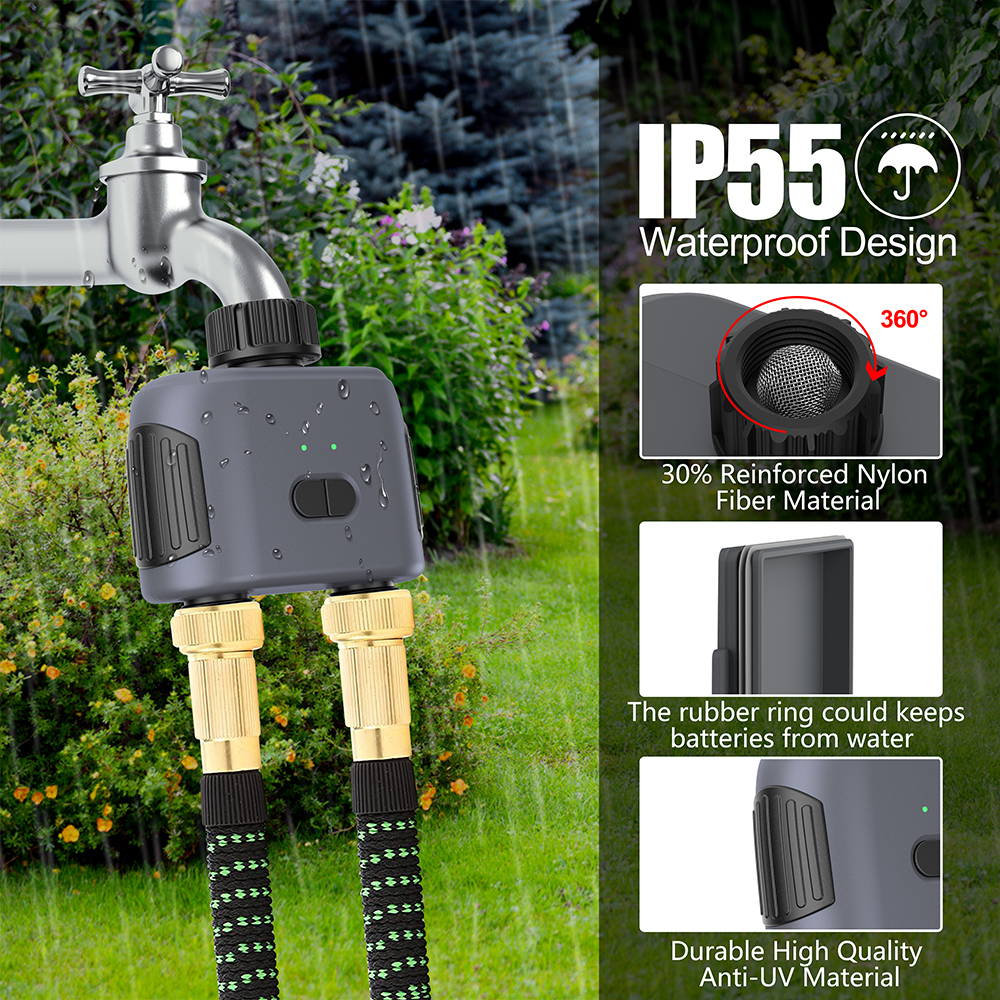2 Outlets Tuya Smart Garden Wa - огляд і ціна Timer Dual Outlet