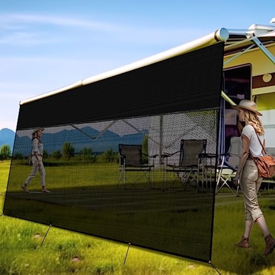 RV Awning Shade Screen 9' x 15 - огляд і ціна Screen Top Mesh