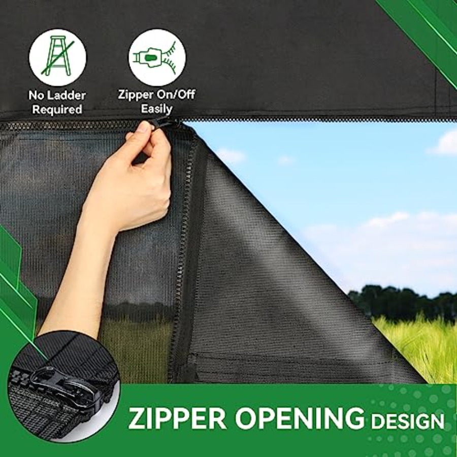RV Awning Shade Screen 9' x 15 - огляд і ціна Screen Top Mesh