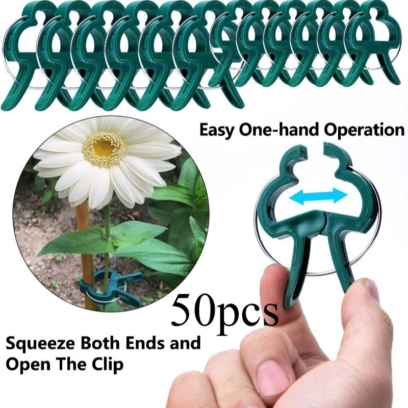 50 Reusable Plant Fixed Clips, - огляд і ціна Vine Climbing Plastic