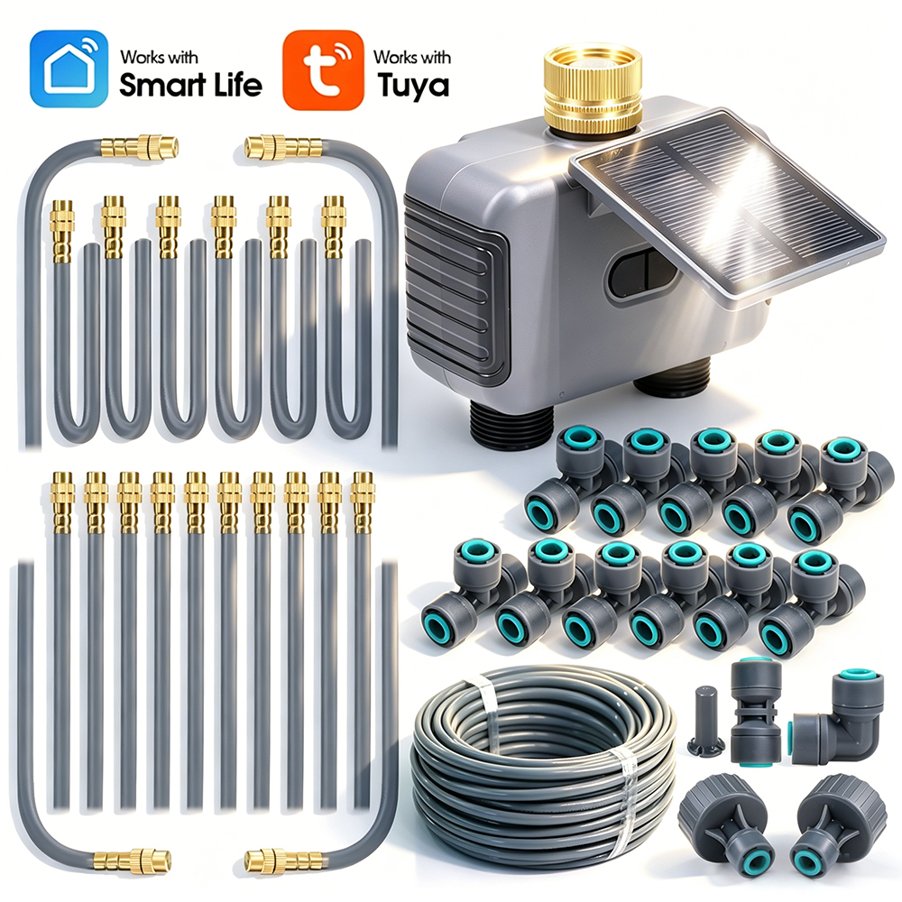 10-30M Tuya Dual Outlet Solar  - огляд і ціна Timer Dual Outlet